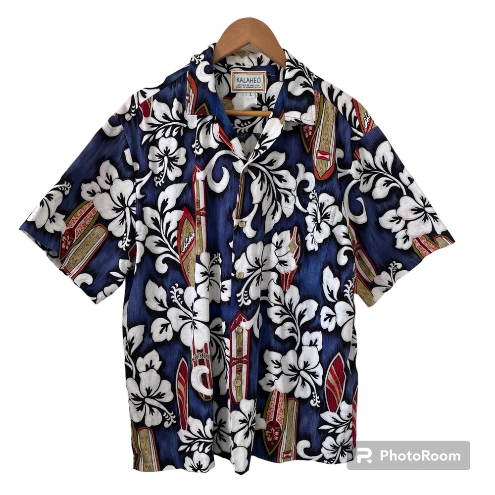 Men’s Kalaheo Hawaiian Shirt Size Large